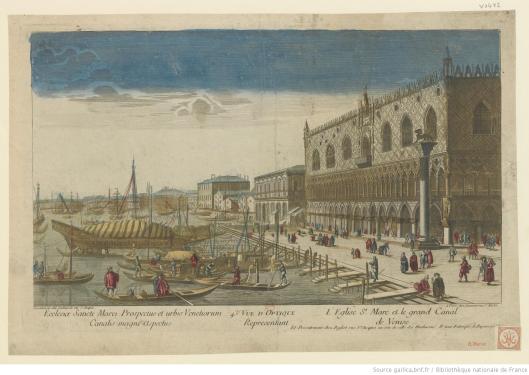 43e. Vuë d'Optique representant l'Eglise St. Marc et le grand Canal de Venise, éditée par Basset et Lachaussée, vers 1780, Gallica/BnF