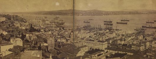 Pascal Sebah, Panorama de Constantinople pris de la tour de Galata, 1875, INHA (détail)