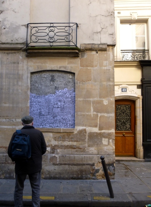 Collage de Popeye, Rue des Francs Bourgeois, Paris 3e, février 2014