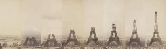 Théophile Féau La Tour Eiffel en construction, série de photographies, 1887-1889, Musée d'Orsay