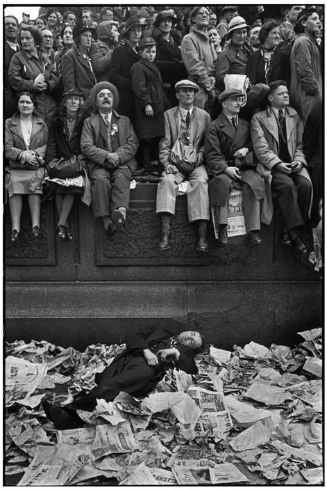 Cartier-Bresson, couronnement de George IV, 12 mai 1937, Londres, © Henri Cartier-Bresson/Magnum Photos 