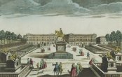 Vue de la place de Louis XV, vue d'optique publiée chez Jacques Chereau, vers 1790, Gallica/BnF