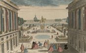 Vue perspective de la place de Louis XV. en entrant par la Porte S. Honoré à Paris, vue d'optique publiée chez Basset, vers 1763, Gallica/BnF