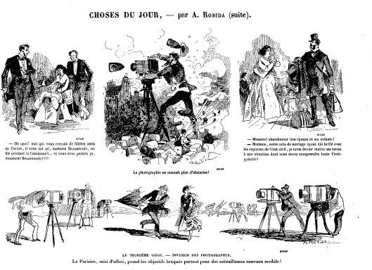 Robida, caricature dans Le journal amusant, 1er juillet 1871, n°774, p.3  